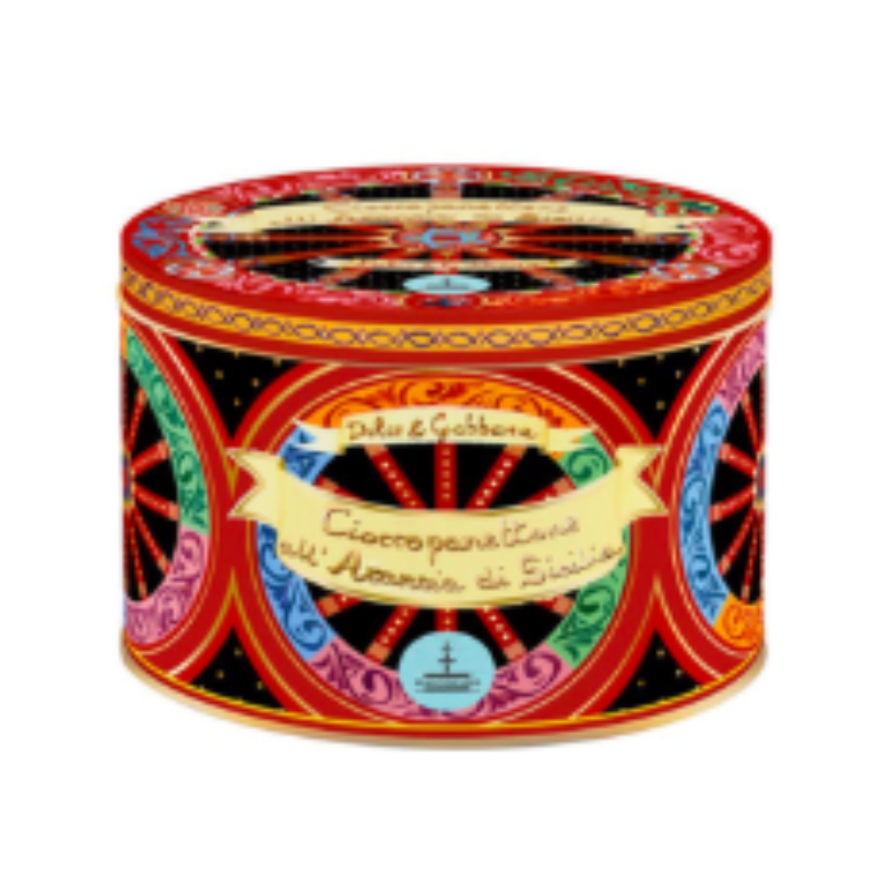 DOLCE & GABBANA Panettone with Sicilian Candied Orange & Chocolate Chips (1kg) Available start December 2025