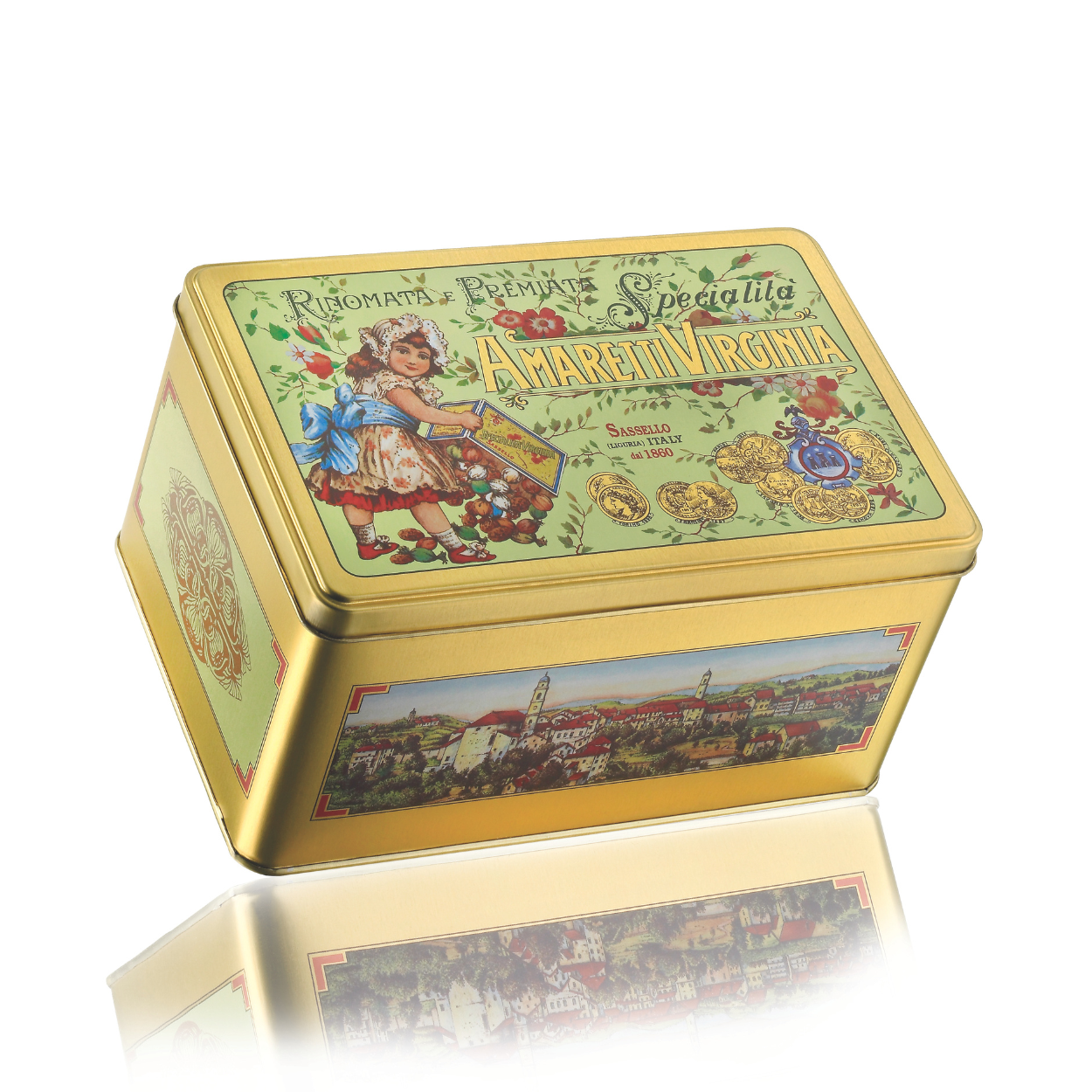 Soft Almond Amaretti in Vintage metal tin