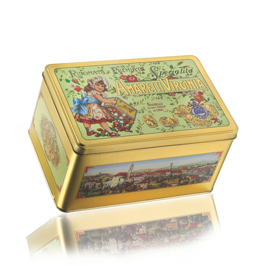 Soft Almond Amaretti in Vintage metal tin