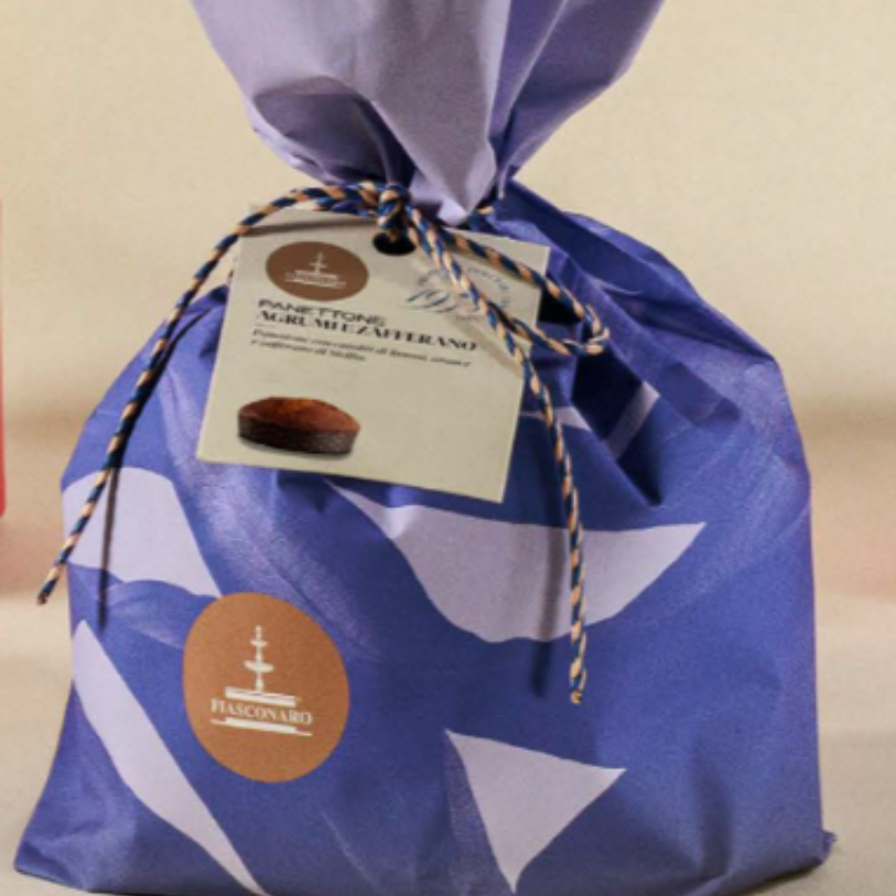 Panettone Saffron of Sicily with Candied Lemons & Oranges hand wrap(500g) Available End November 2025