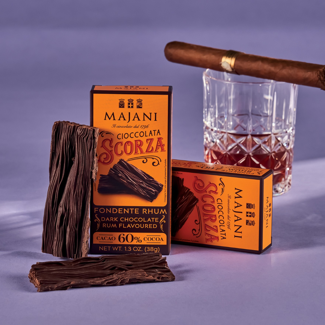 Legendary Scorza Dark Crumbly Chocolate with Rum