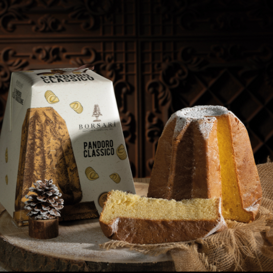 Panettone Classico box (500g). Available End November 2025