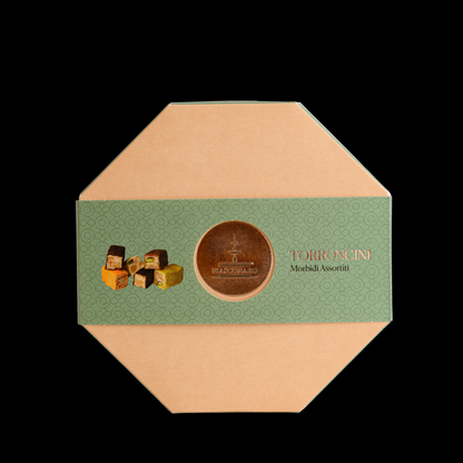 Sicilian Soft Mini Nougats Individually Wrapped, Octagonal box