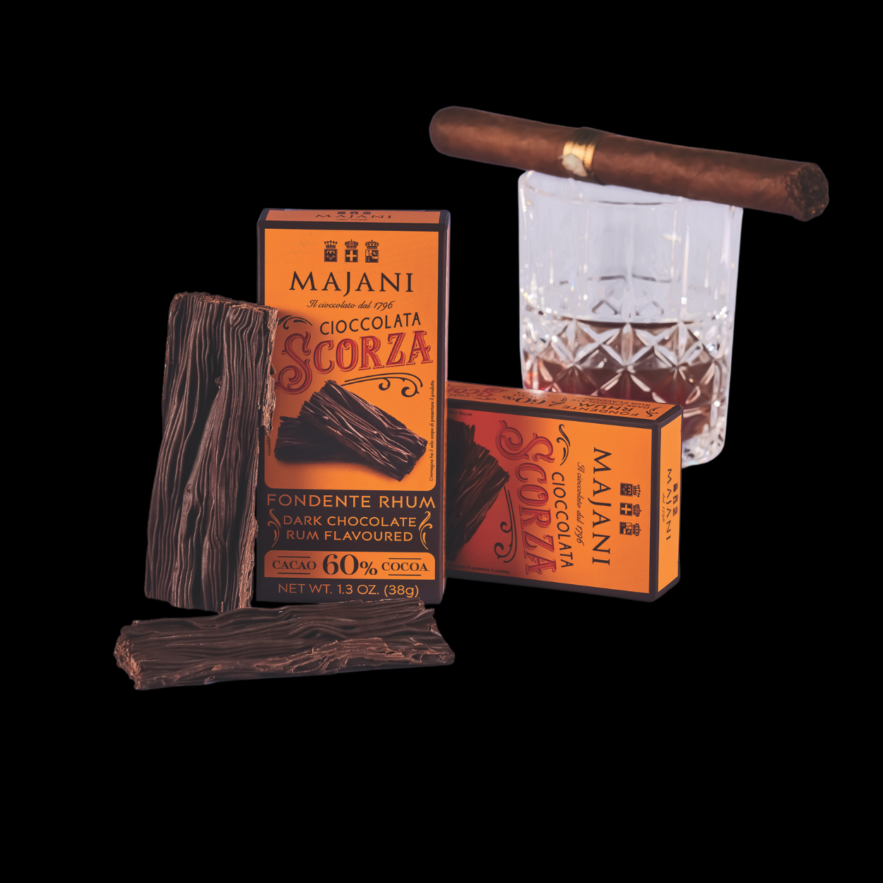 Legendary Scorza Dark Crumbly Chocolate with Whiskey