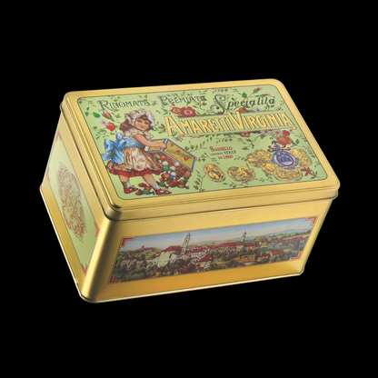 Soft Almond Amaretti in Vintage metal tin