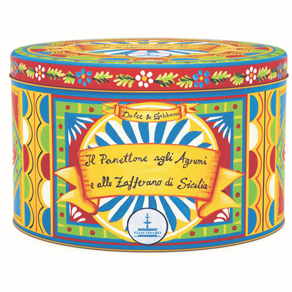 DOLCE & GABBANA   Panettone with Sicilian Citrus Fruits & Saffron 100g. Available End November 2025