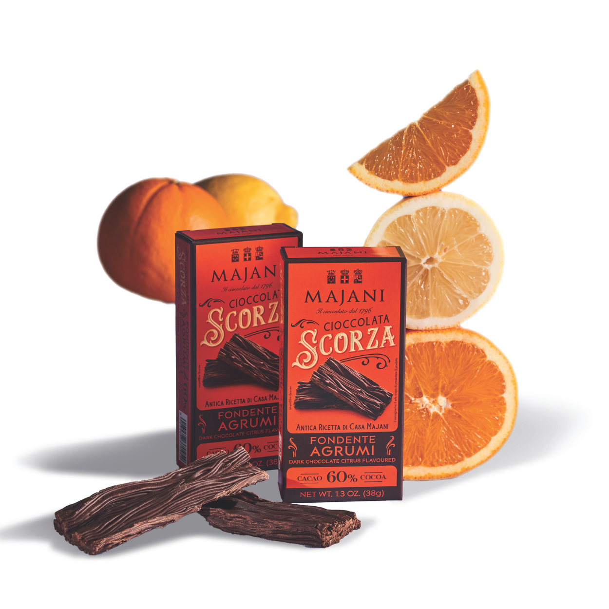 Legendary Scorza Dark Crumbly Chocolate with Orange