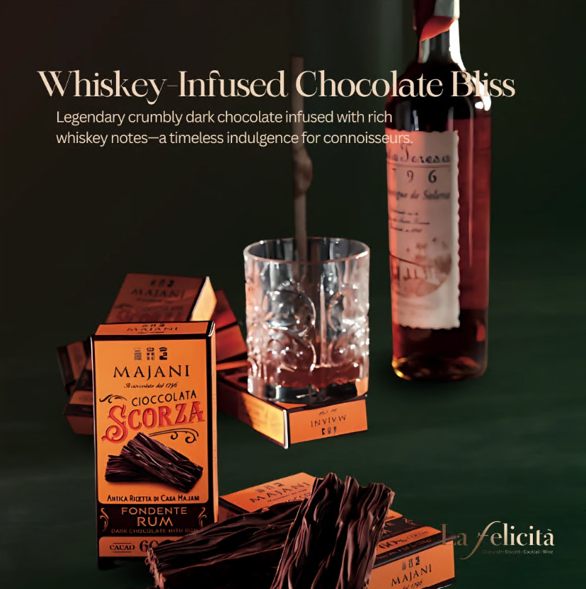 Legendary Scorza Dark Crumbly Chocolate with Whiskey