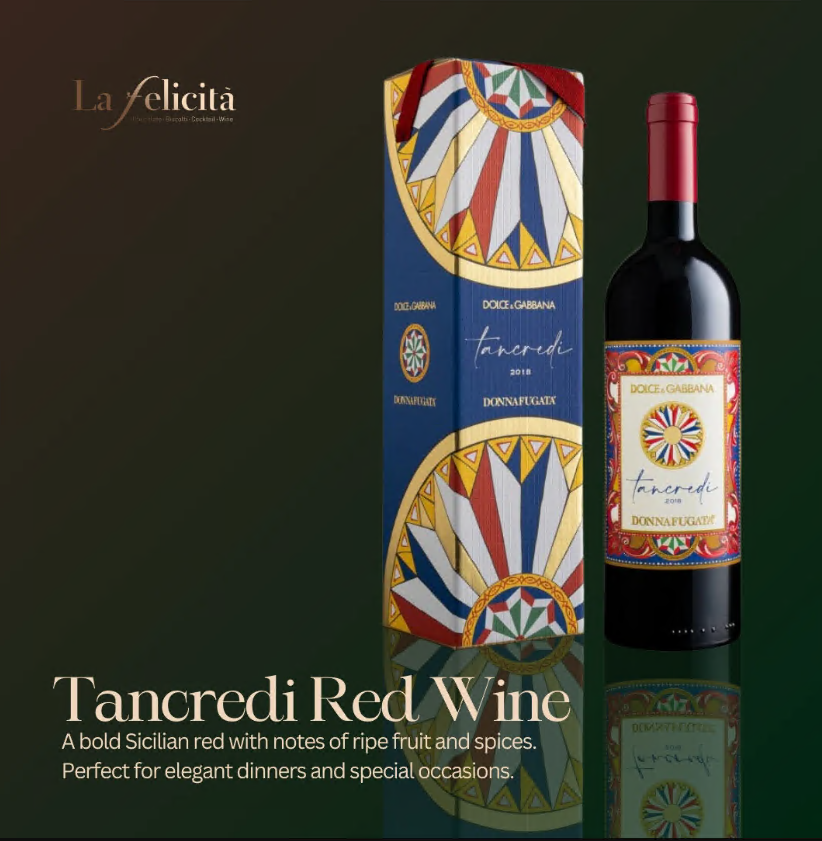 DOLCE & GABBANA Donnafugata Sicilian Tancredi Red Wine