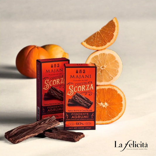 Legendary Scorza Dark Crumbly Chocolate with Orange